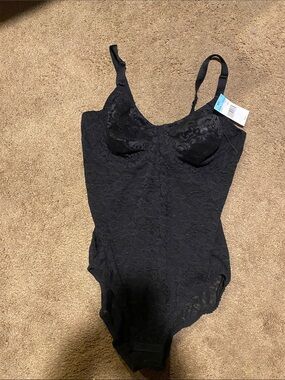 Maidenform Black Lace Shapewear Bodysuit